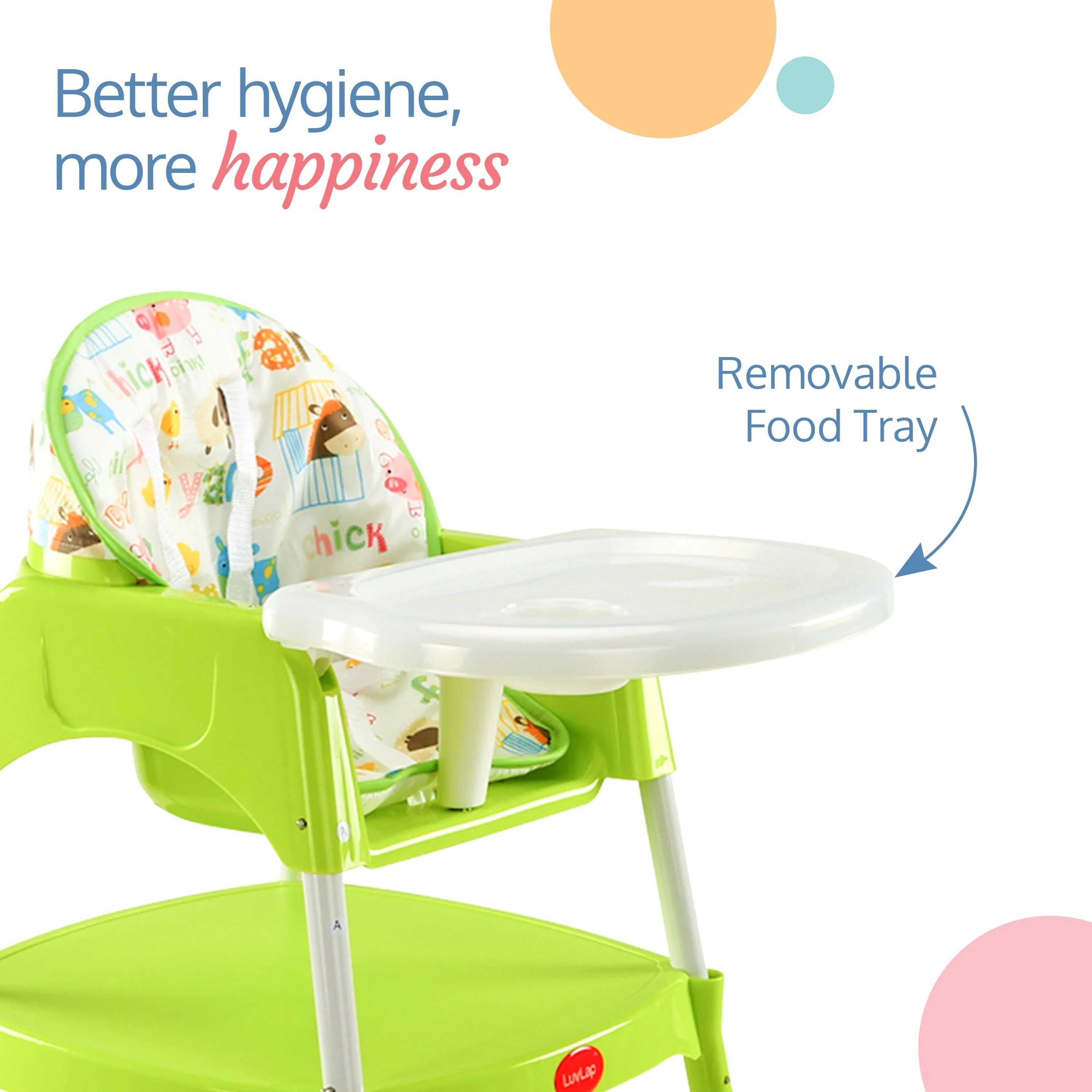 3-In-1 Baby High Chair, Green - Image 3
