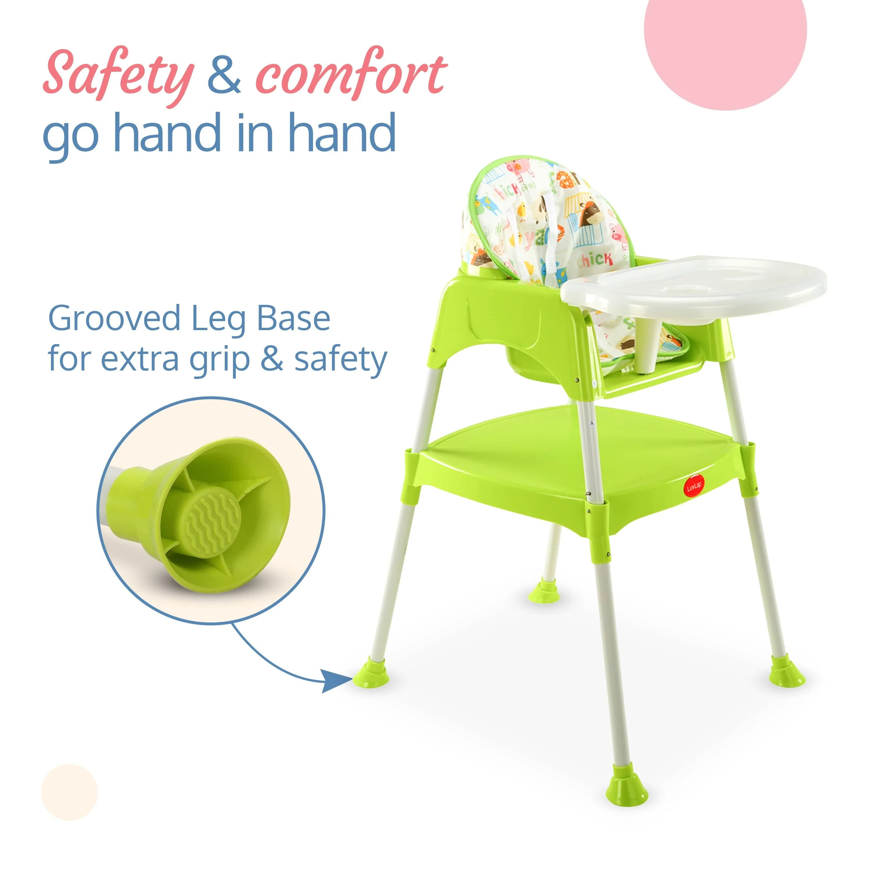 3-In-1 Baby High Chair, Green - Image 5