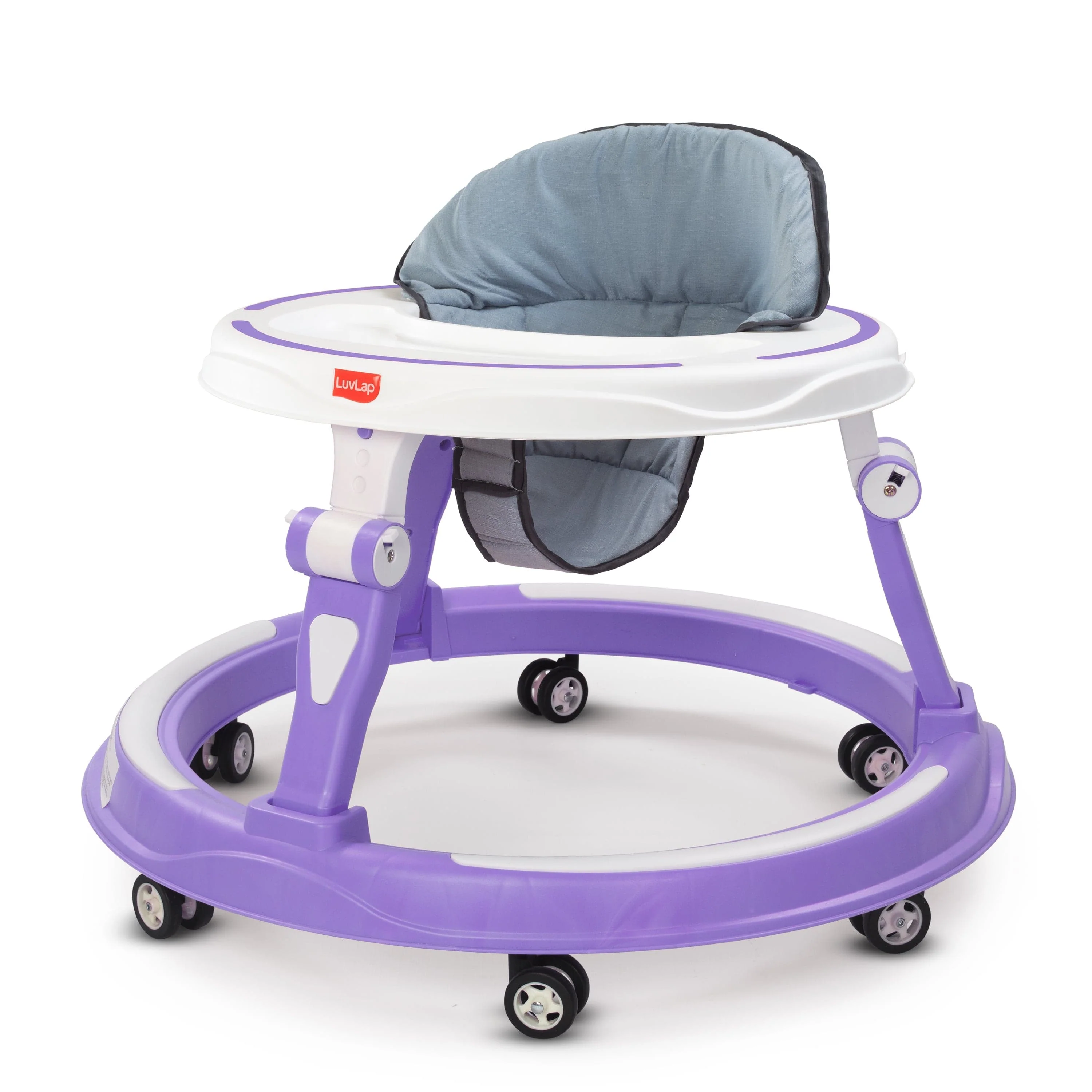 Elegant 360° Baby Walker 9+ Months | 3 Level Height Adjustment Walker/Advanced Baby Activity Walker, Purple - Image 8