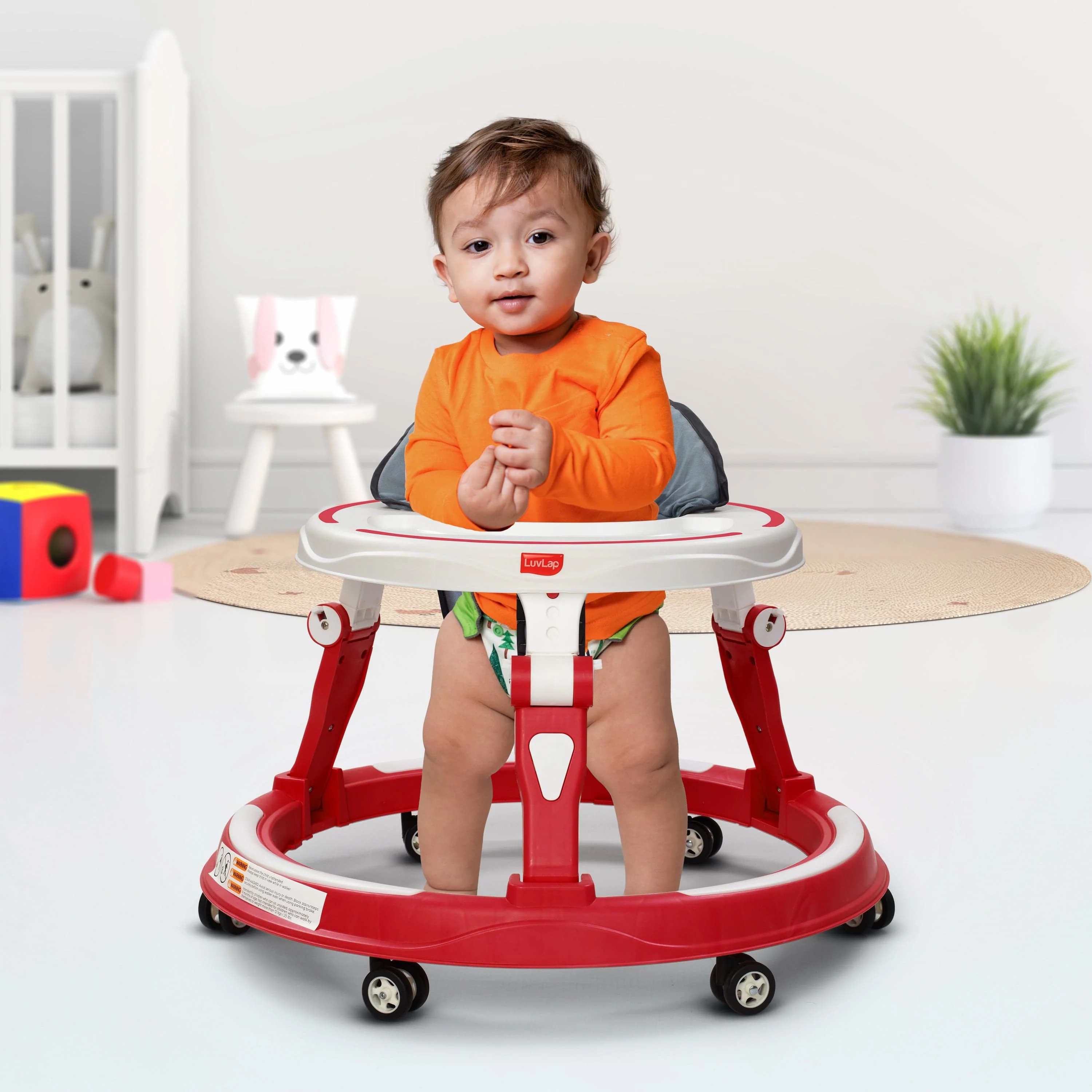 Elegant 360° Baby Walker 9+ Months | 3 Level Height Adjustment Walker/Advanced Baby Activity Walker, Raspberry - Image 5