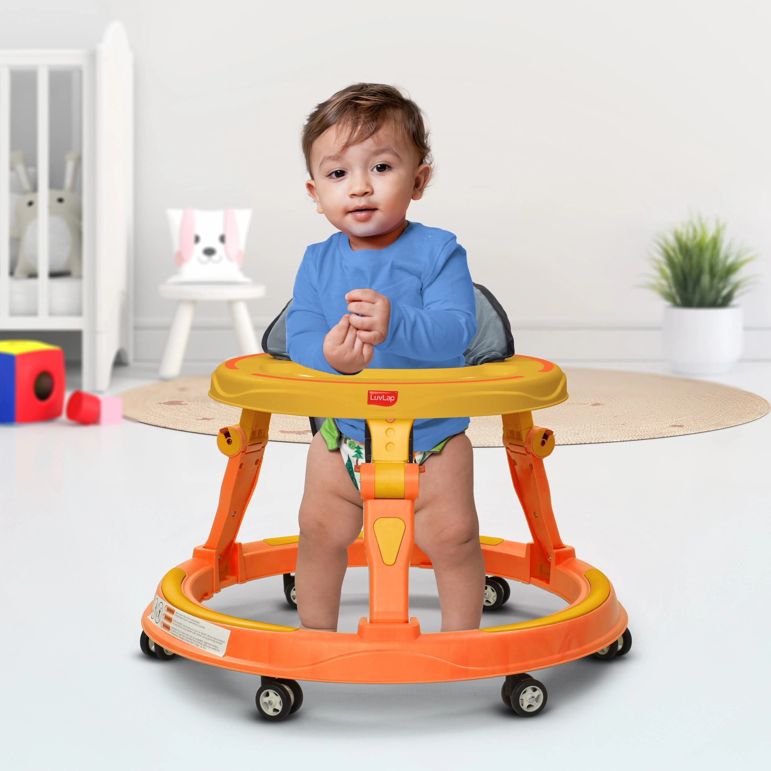Elegant 360° Baby Walker 9+ Months | 3 Level Height Adjustment Walker/Advanced Baby Activity Walker, Yellow - Image 12