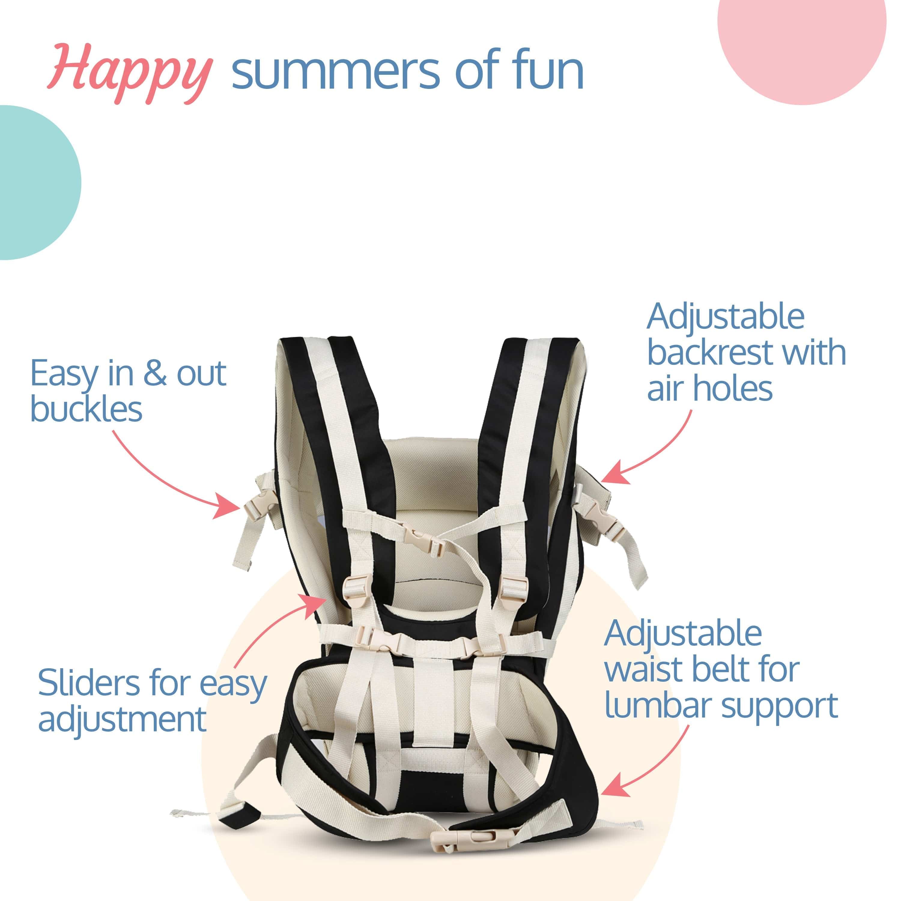 Elegant Baby Carrier, Black - Image 4