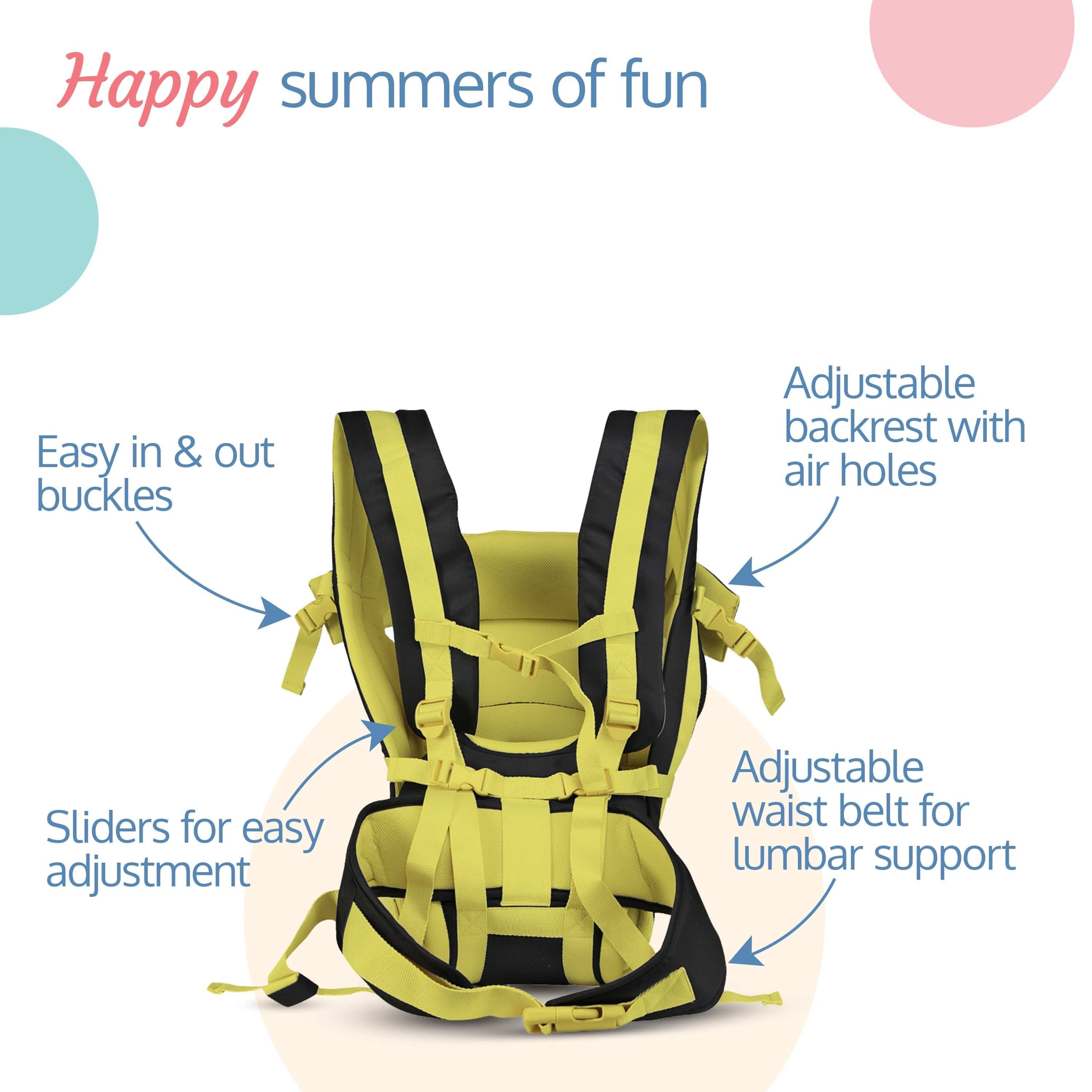 Elegant Baby Carrier, Black/Green - Image 4