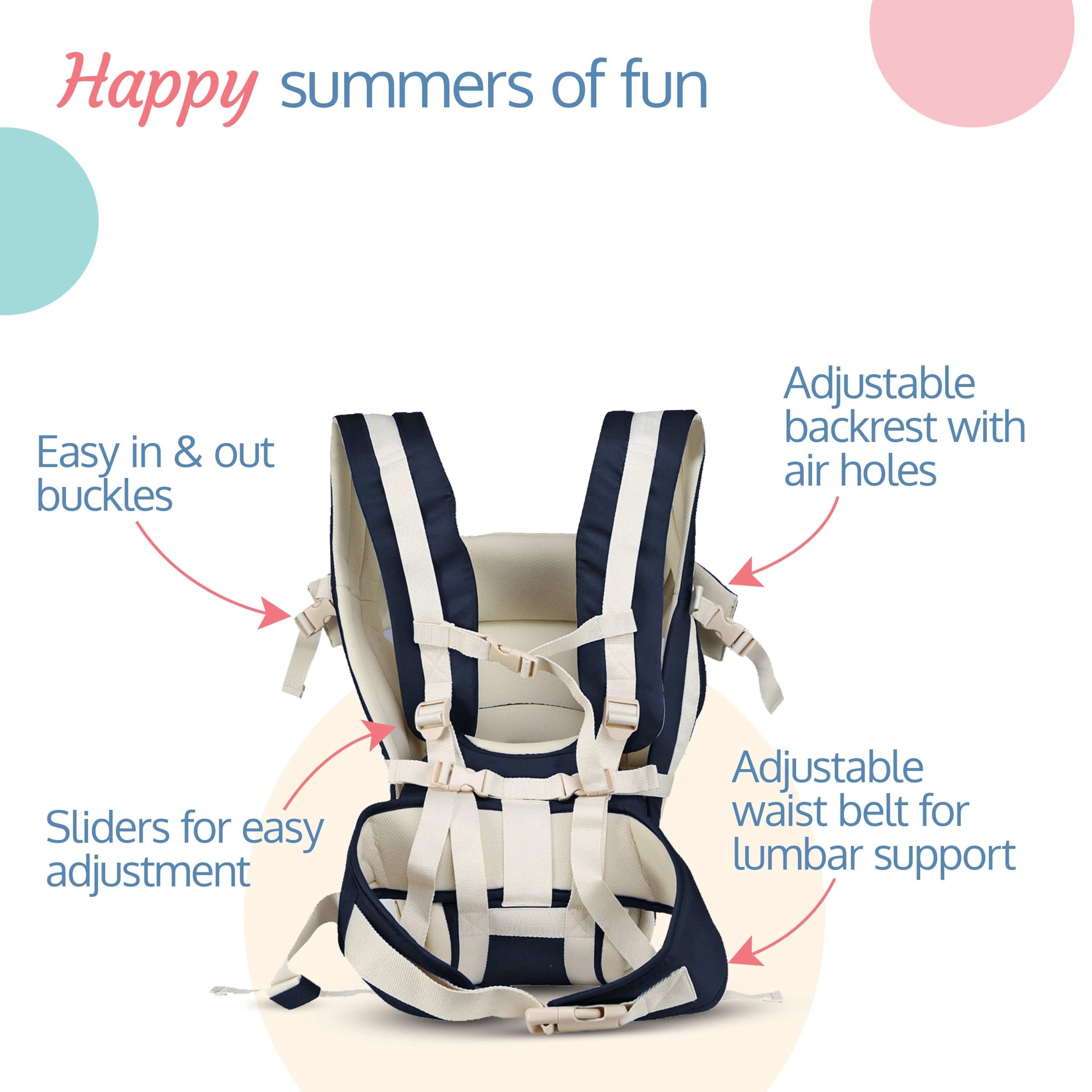 Elegant Baby Carrier, Dark Blue - Image 4