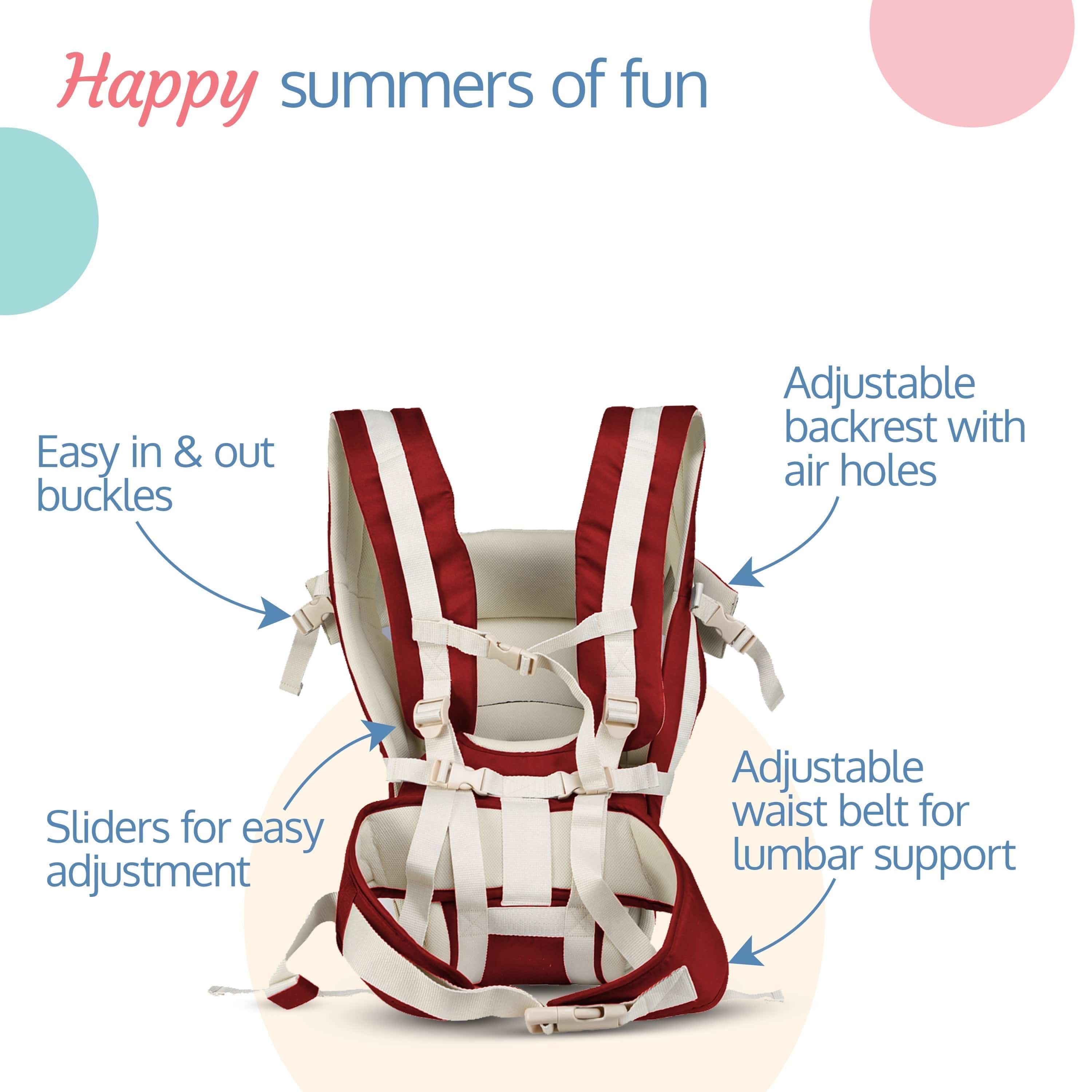 Elegant Baby Carrier, Red - Image 4