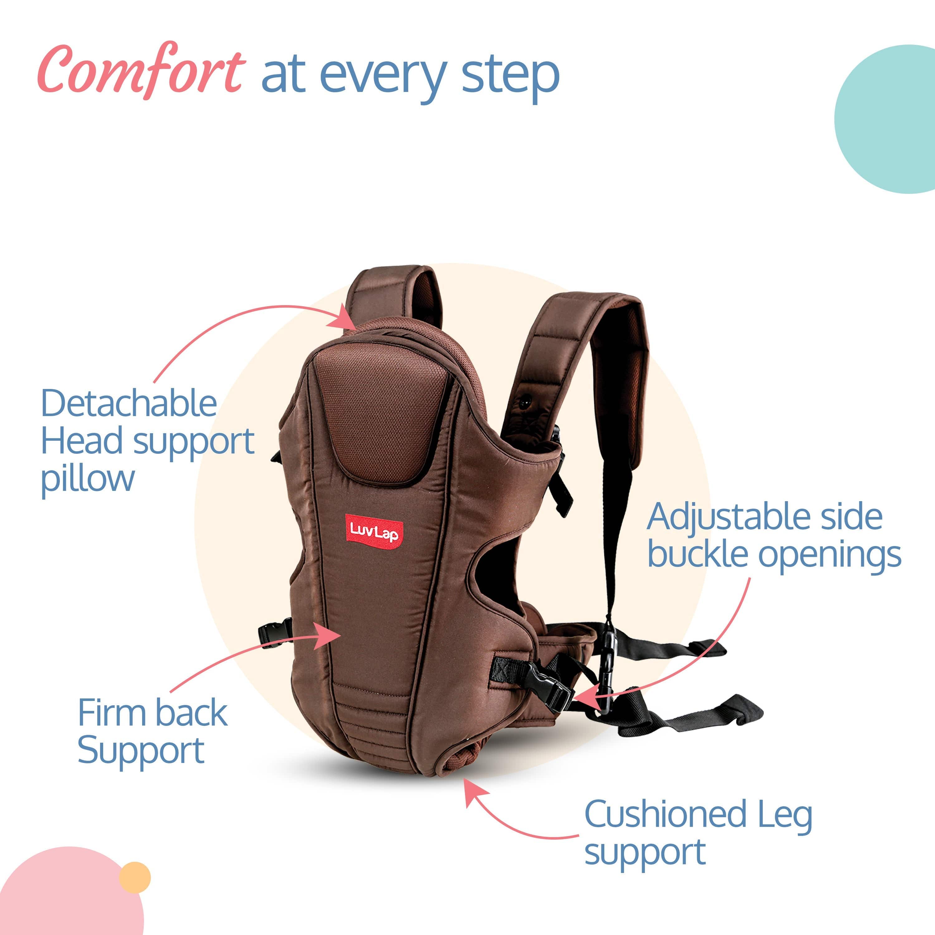 Galaxy Baby Carrier, Brown - Image 3