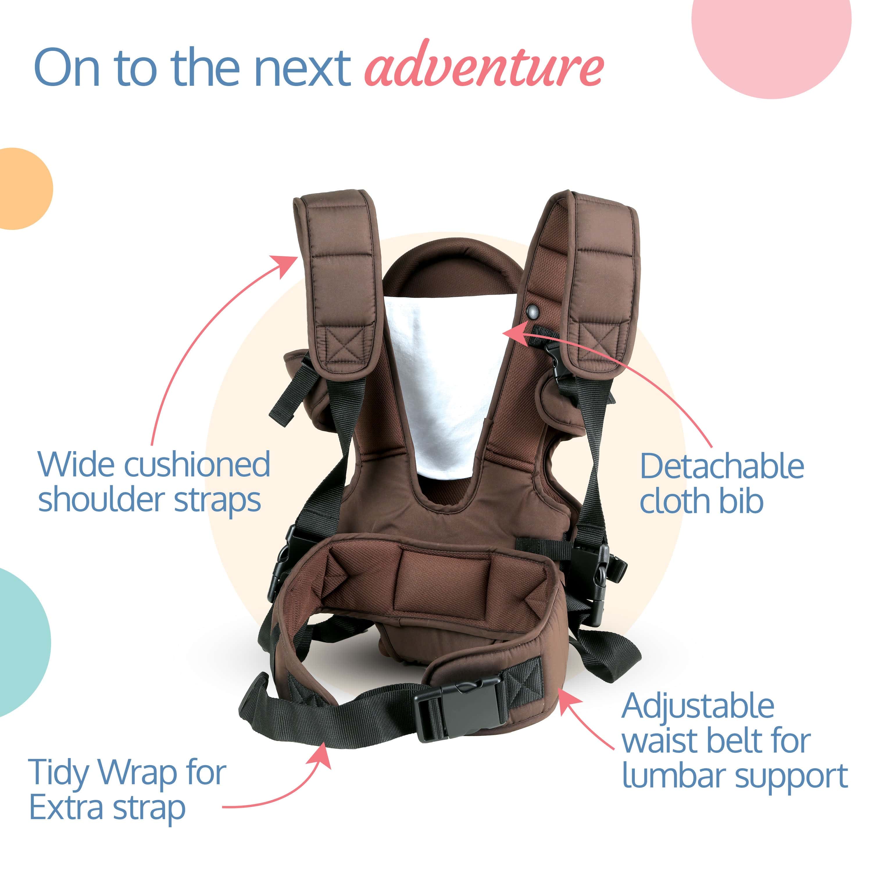 Galaxy Baby Carrier, Brown - Image 4