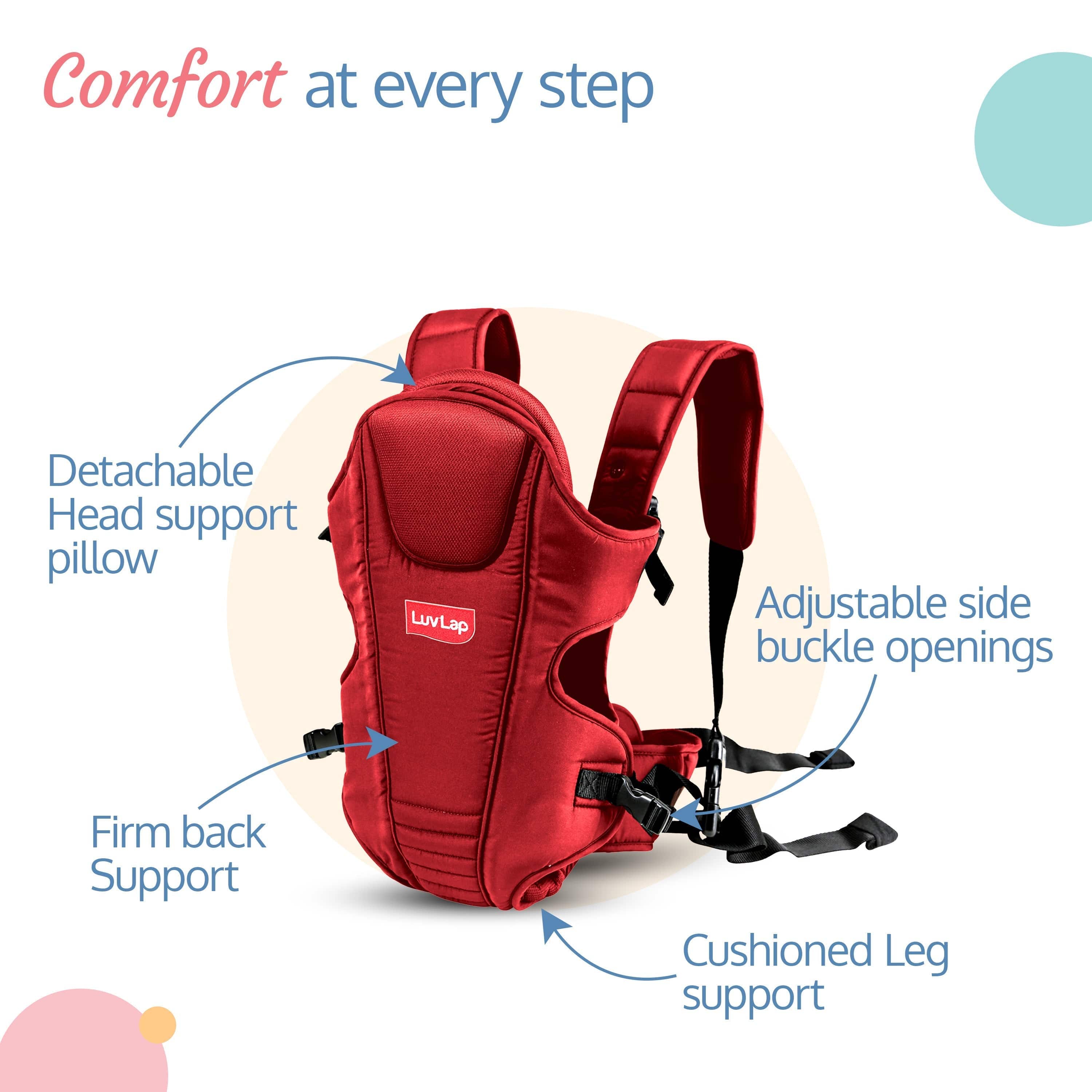 Galaxy Baby Carrier, Red - Image 3