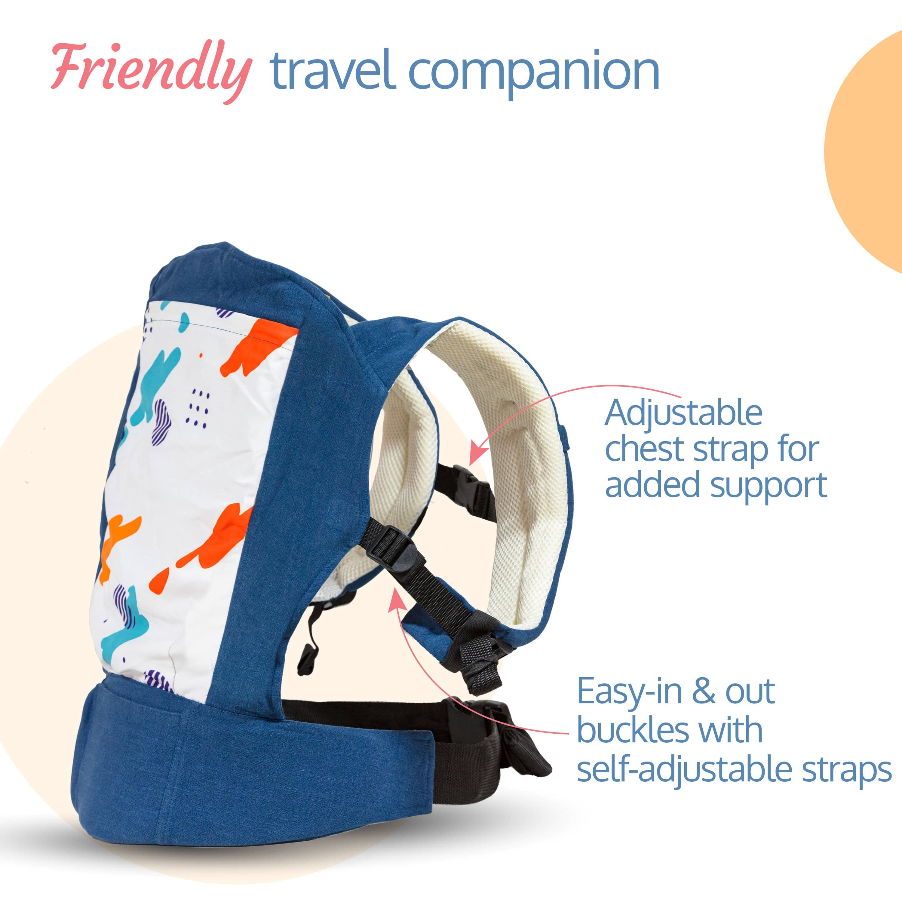 Adore Baby Carrier With 2 Carry Positions (Blue) - Image 5