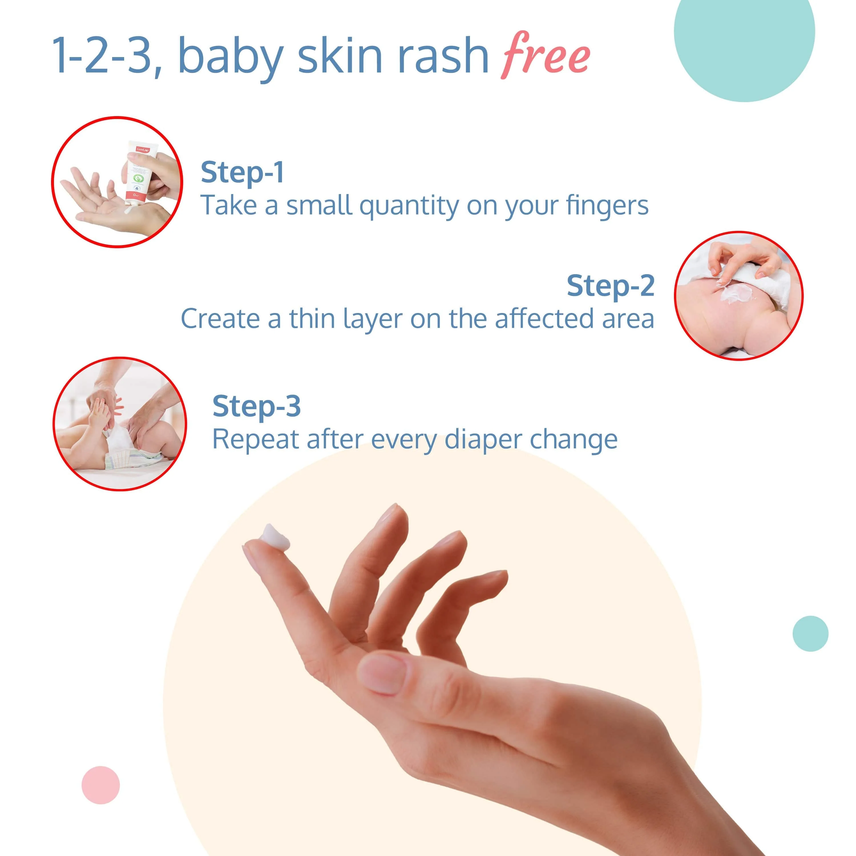 Baby Diaper Rash Cream, 75G - Image 5