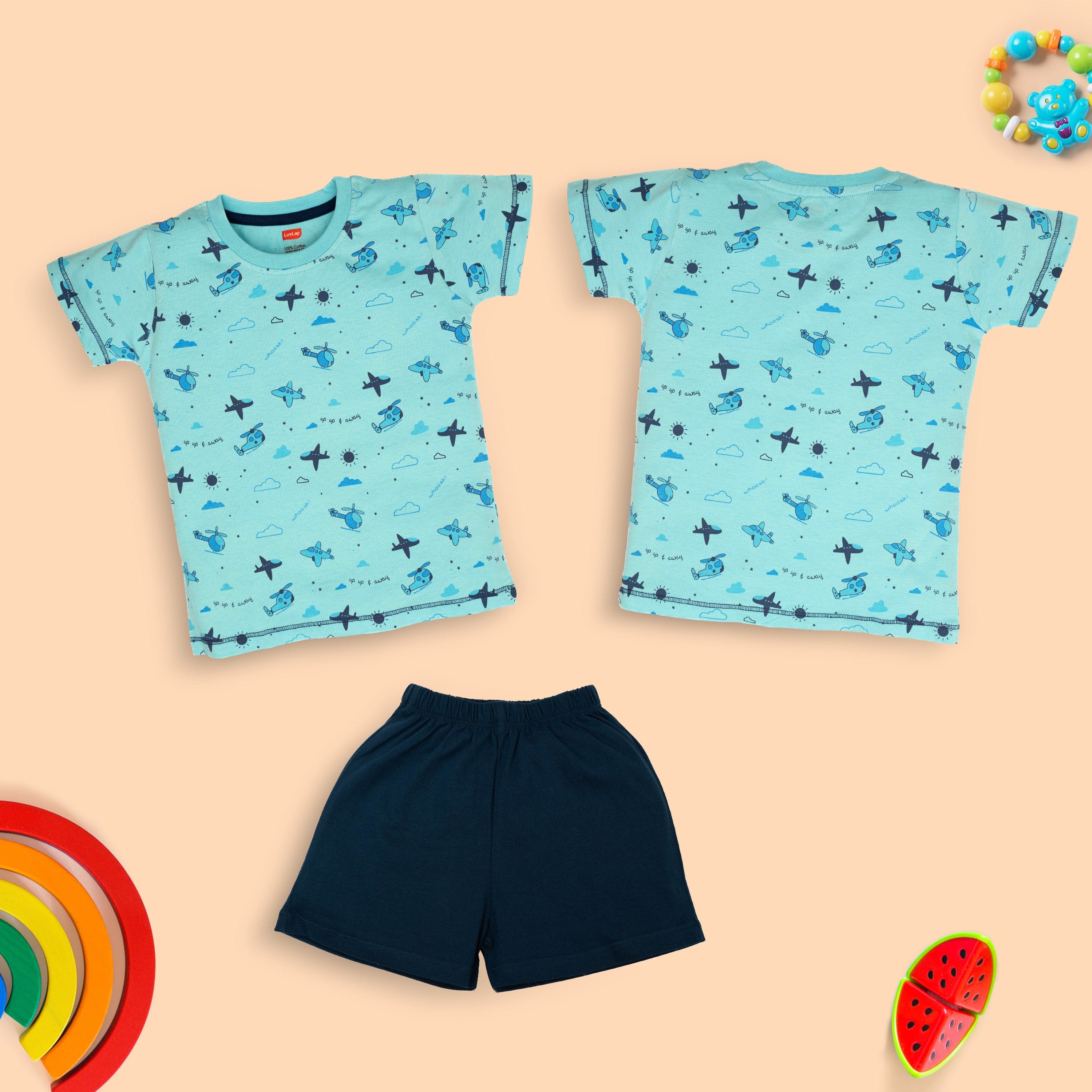 Boys Cotton H/S T-Shirt Co-Ord Set - Image 3