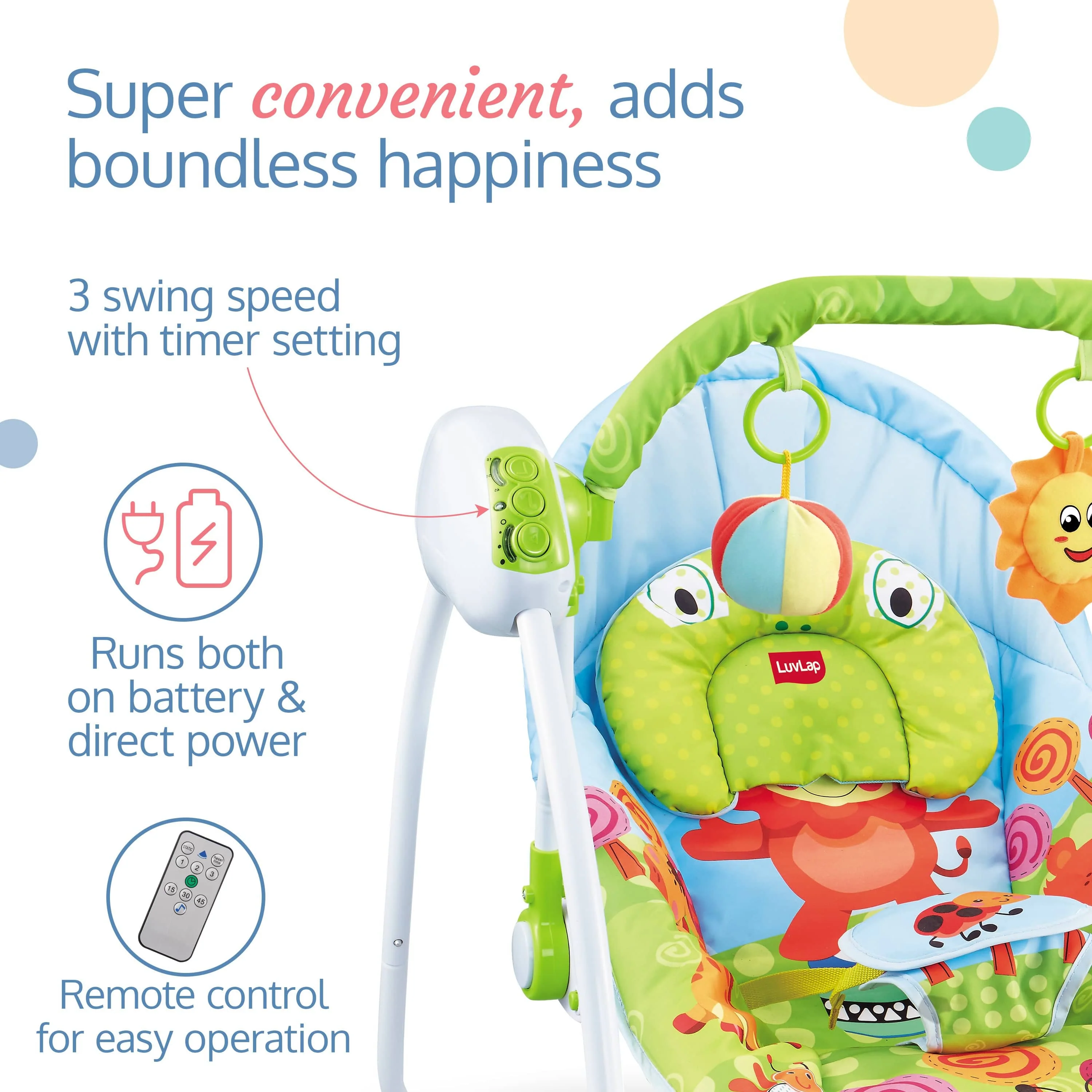 Delight Electric Baby Swing Cradle - Image 3