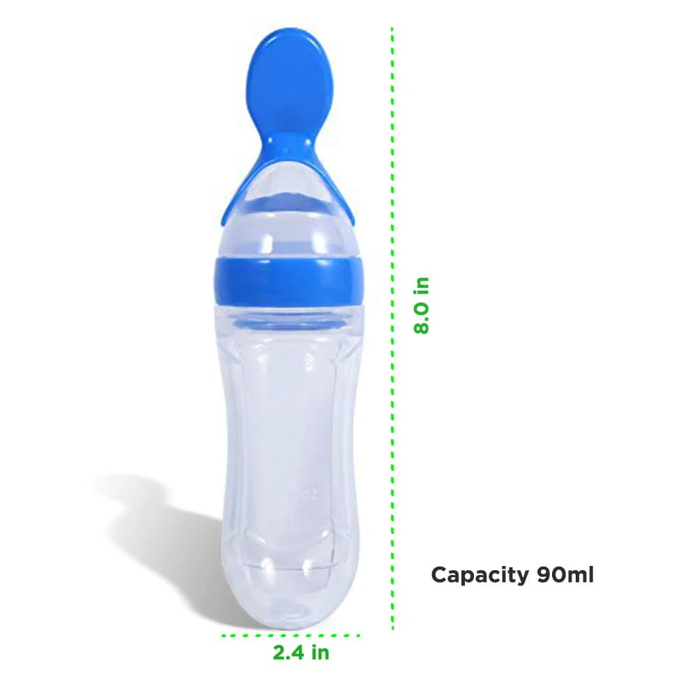 Feeding Squeezy Spoon 90Ml, Bpa Free,Blue - Image 4