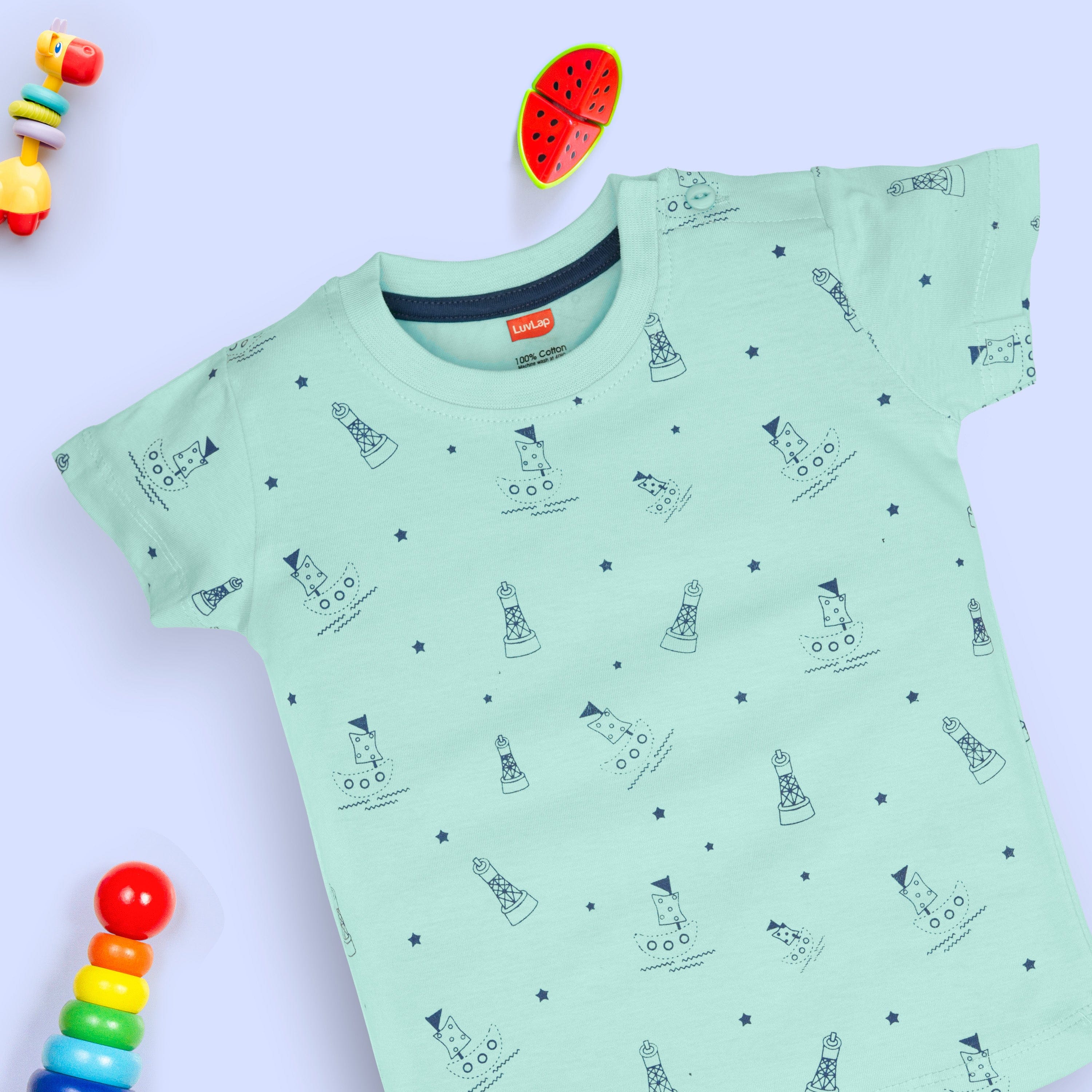 Half Sleeve Boys Regular Fit T-Shirt - Image 4