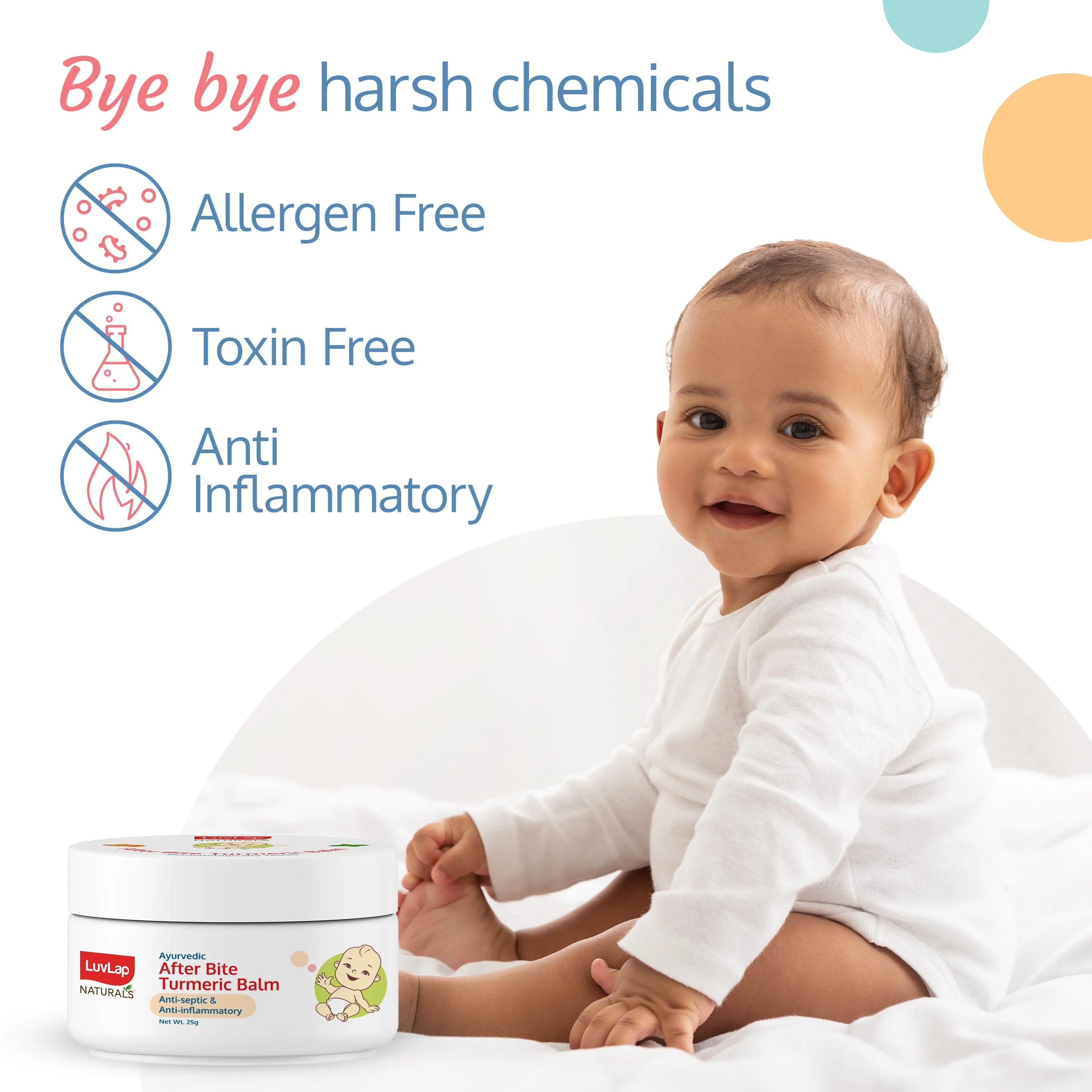 Naturals After Bite Turmeric Balm with Pudina, Gives relief from Rashes, Mosquito & insect Bites, 100% Ayurvedic, Anti septic & Anti-inflammatory, 25g - Image 5