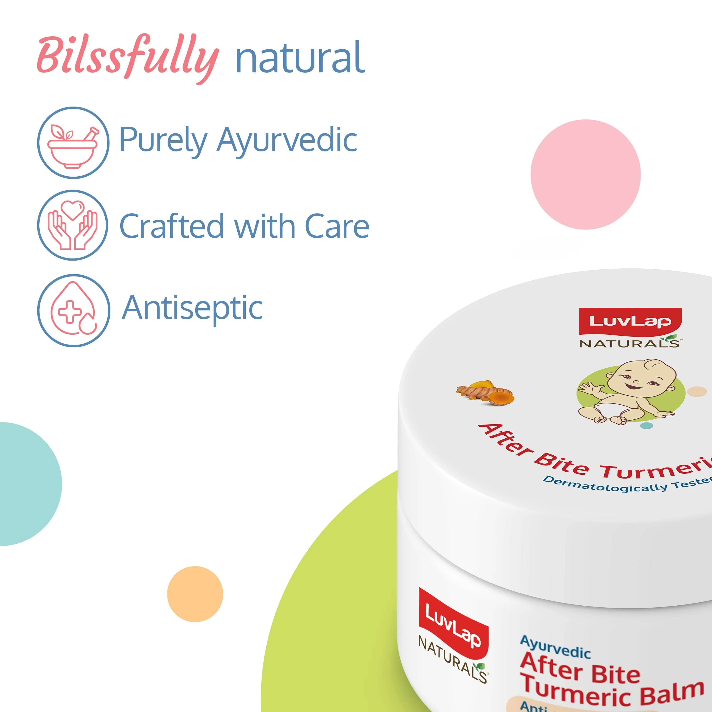 Naturals After Bite Turmeric Balm with Pudina, Gives relief from Rashes, Mosquito & insect Bites, 100% Ayurvedic, Anti septic & Anti-inflammatory, 25g - Image 6