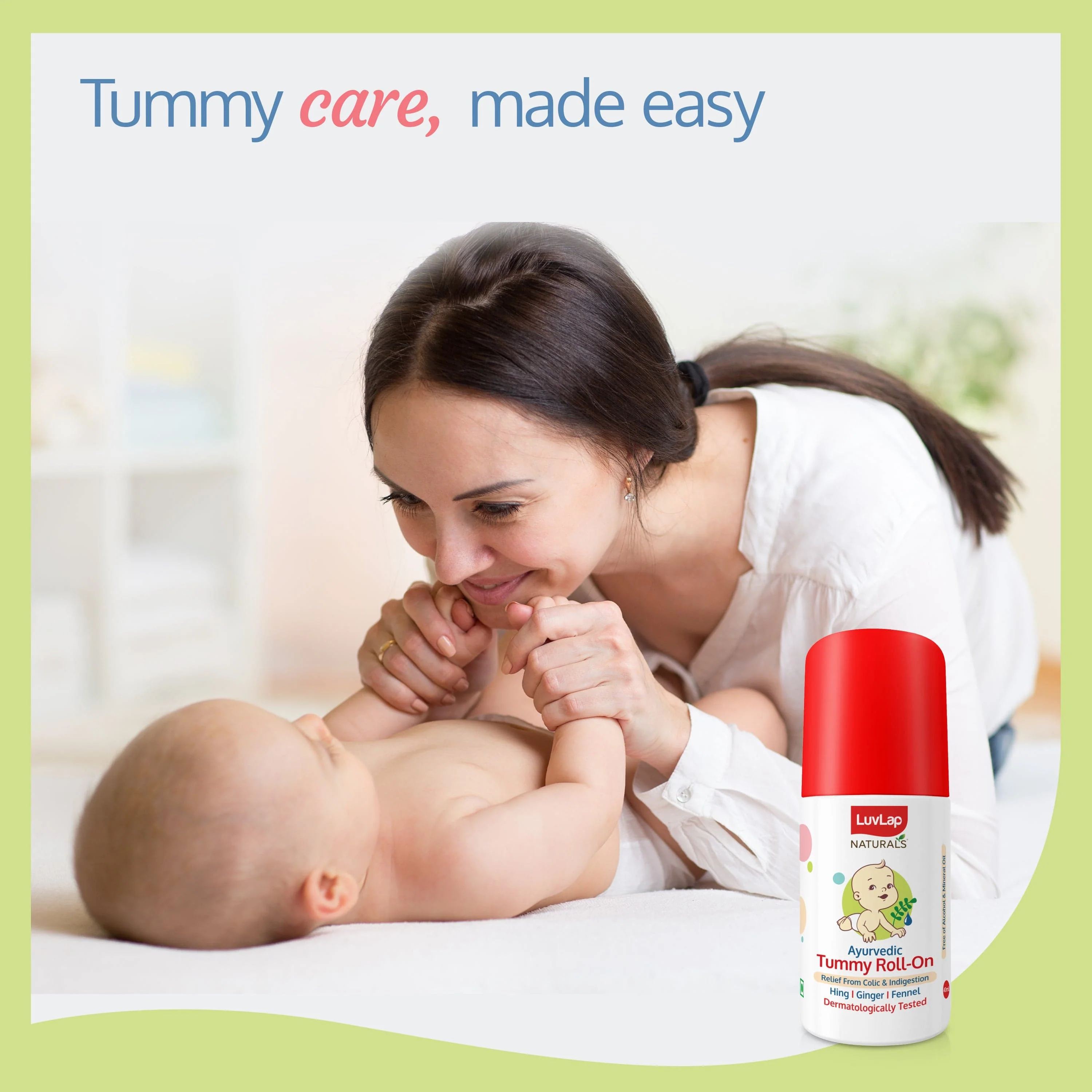 Naturals Baby Tummy Roll On Oil for Colic & Gas Relief, Relieves Constipation & Indigestion with Hing, Ginger & Fennel (Saunf), Alcohol free, Dermatologically tested Ayurvedic medicine, 40ml - Image 6