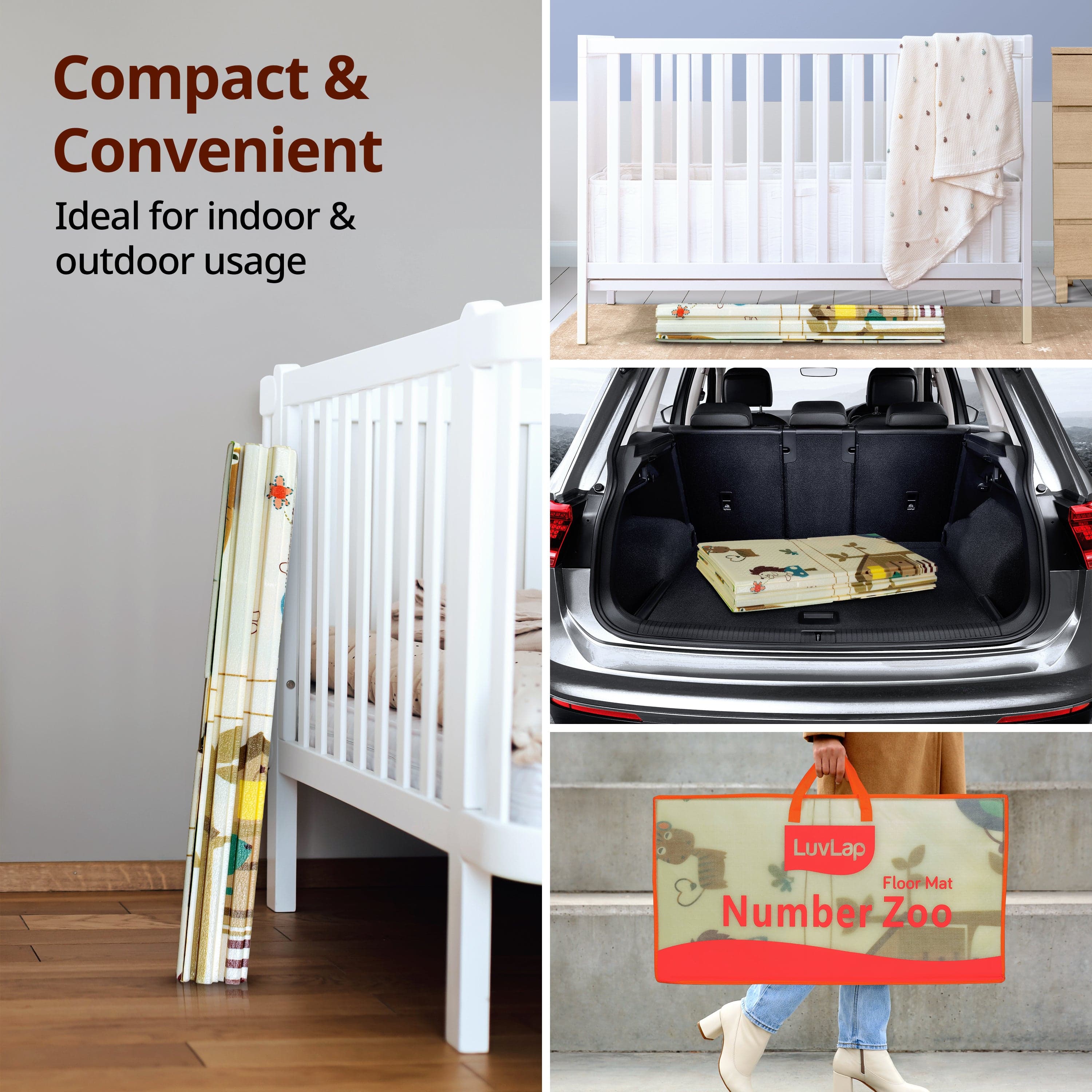 Number Zoo Double Sided Water Proof Baby Play Mat, Multicolor, Reversible Floor mats for Kids, Baby mats for Floor, Crawling Baby, Extra Large Size, 6'5" x 4'10" (195.5cmx147cm), 0.8cm Thick - Image 7