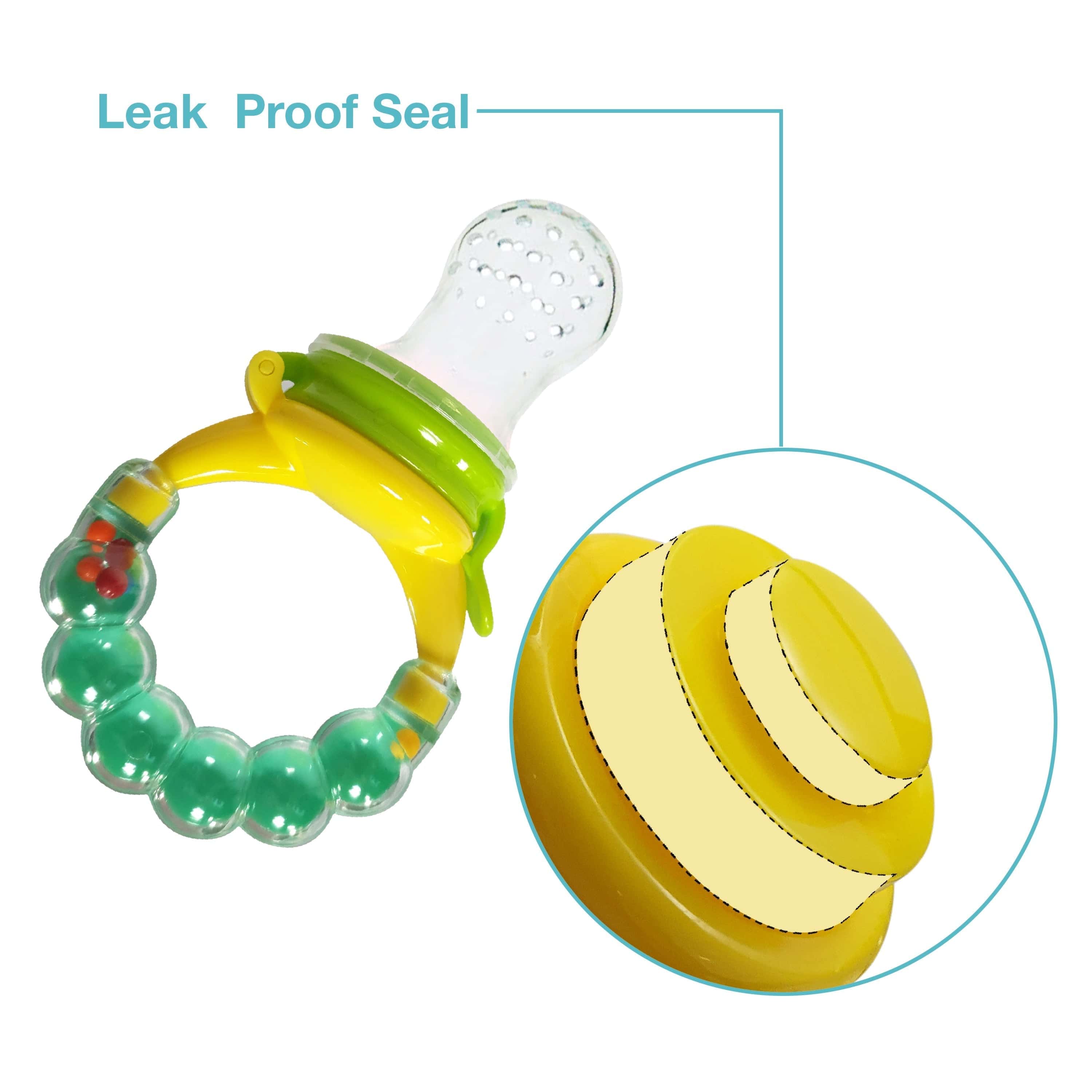 Silicone Food/Fruit Nibbler with Extra Mesh, Infant, Pearly Green, BPA Free - Image 3