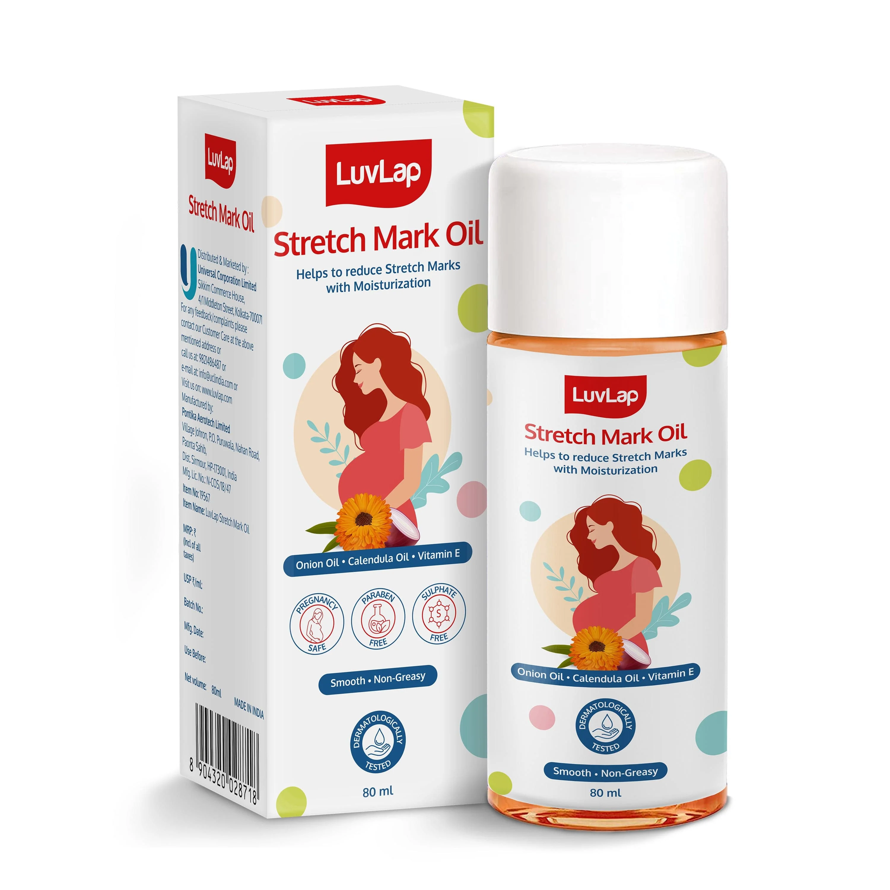 Stretch Mark Oil for pregnant ladies, 80ml - Image 6