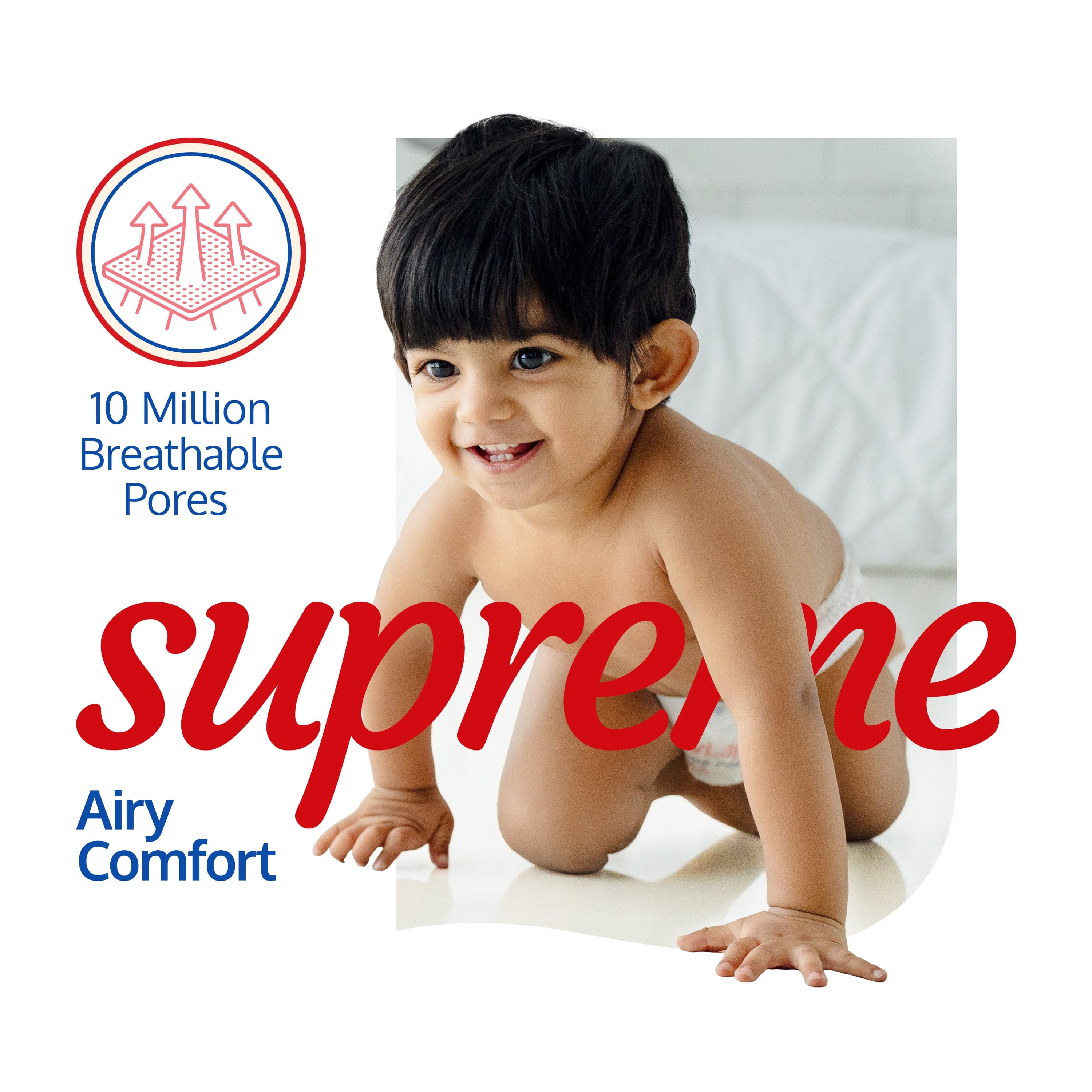 Supreme Diaper Pants New Born (NB) 0 to 5kg, 30pcs - Image 3