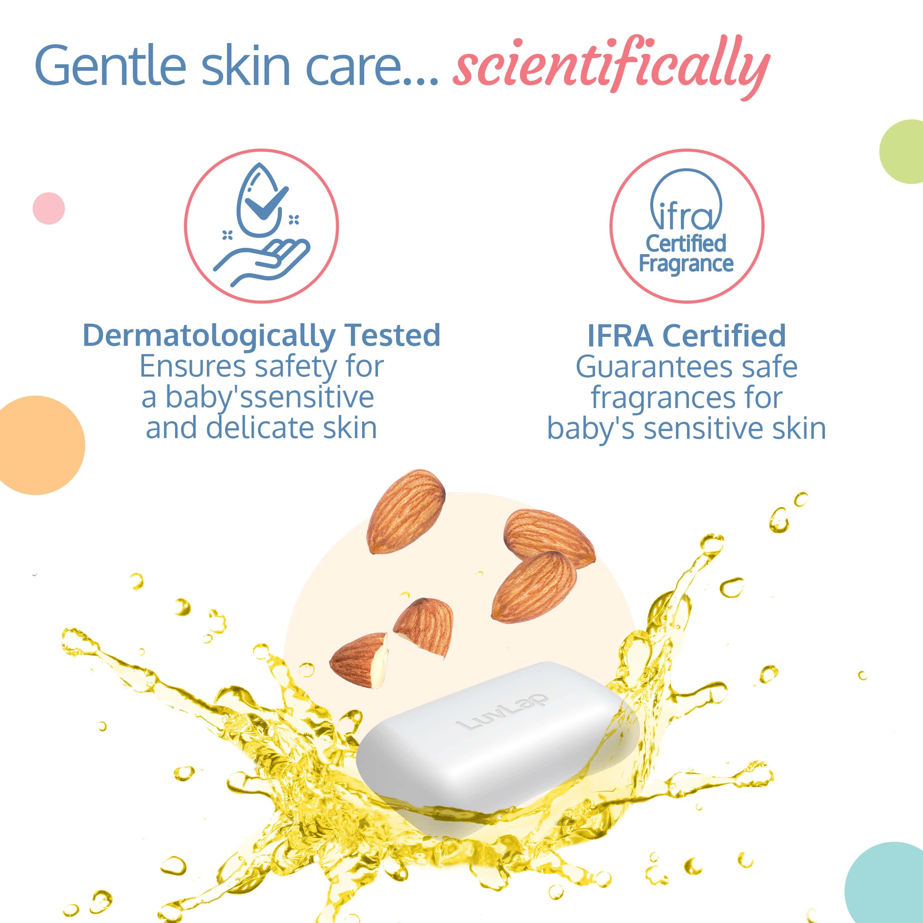 Moisturizing Baby Soap - Gentle Bathing Bar - 75g - Pack of 3 - Image 5