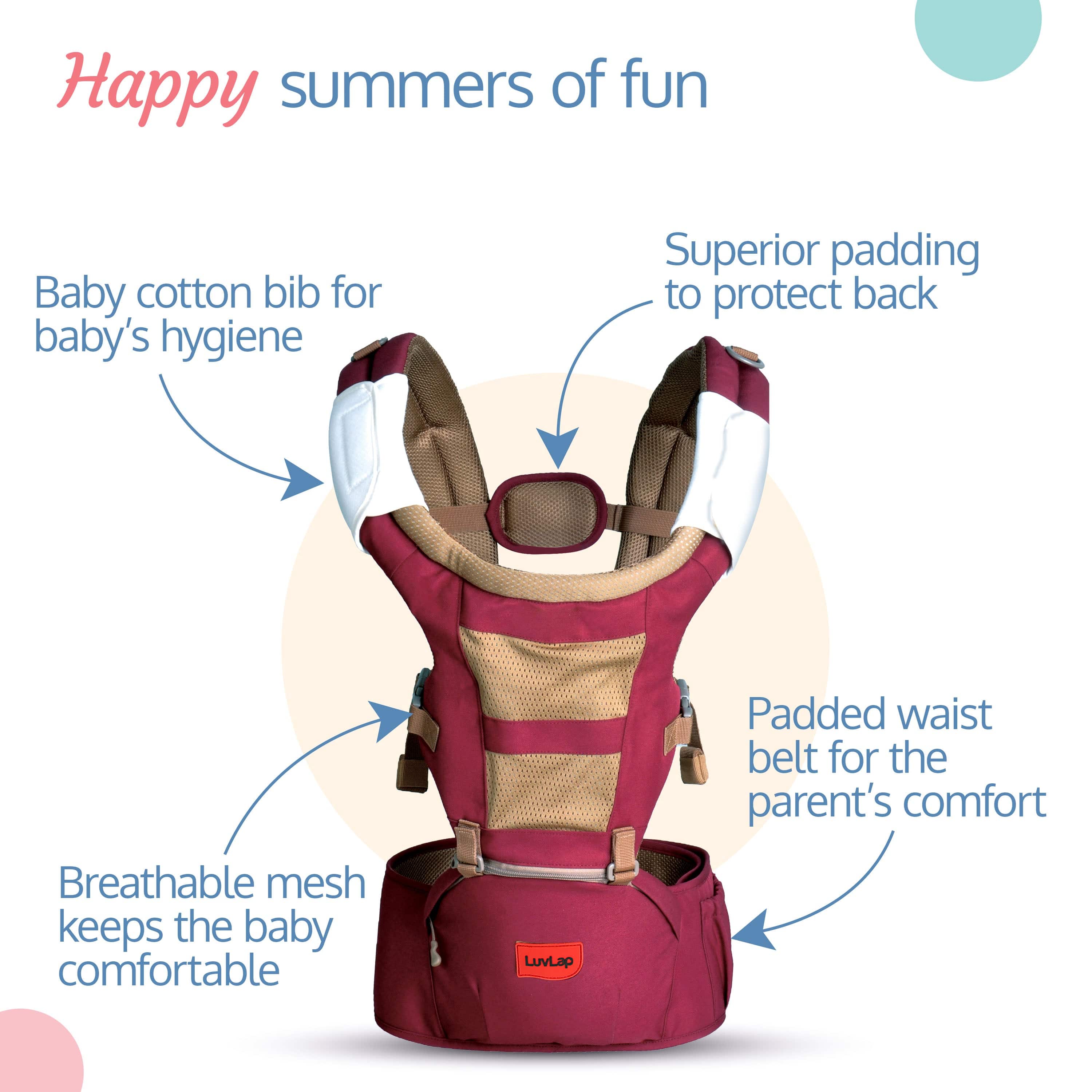 Royal Hip Seat Baby Carrier, Purple - Image 5