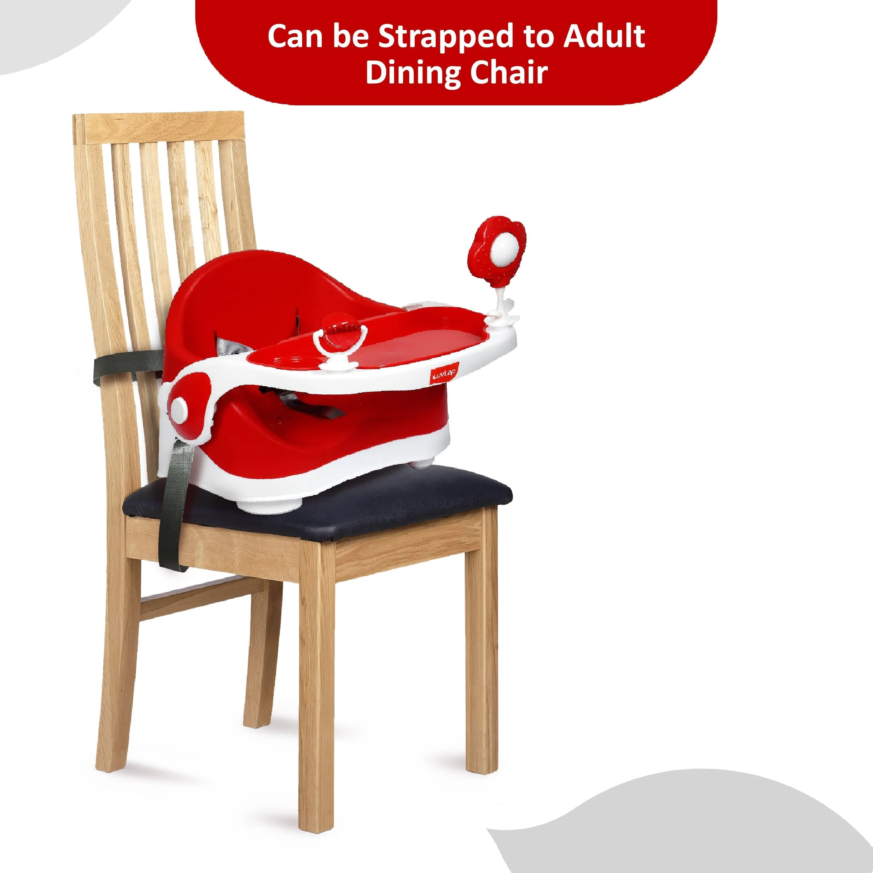 Springdale Baby Booster Seat, Red - Image 6