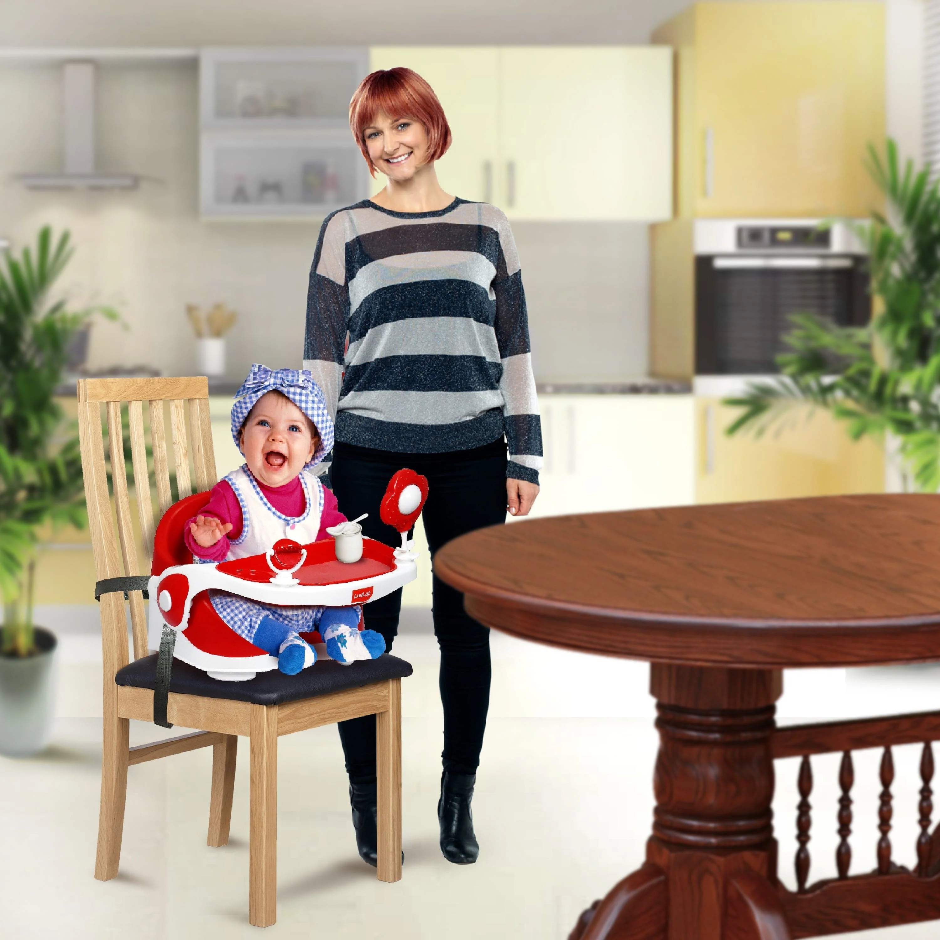 Springdale Baby Booster Seat, Red - Image 8